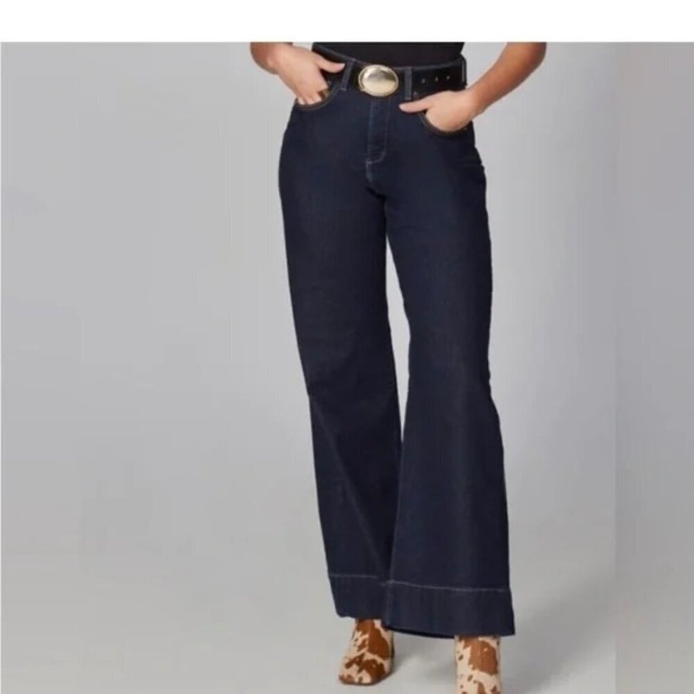 LOLA JEANS MiLAN -DRB High Rise Wide Leg Jeans Ultra High-Rise Sz 24- NWT‎